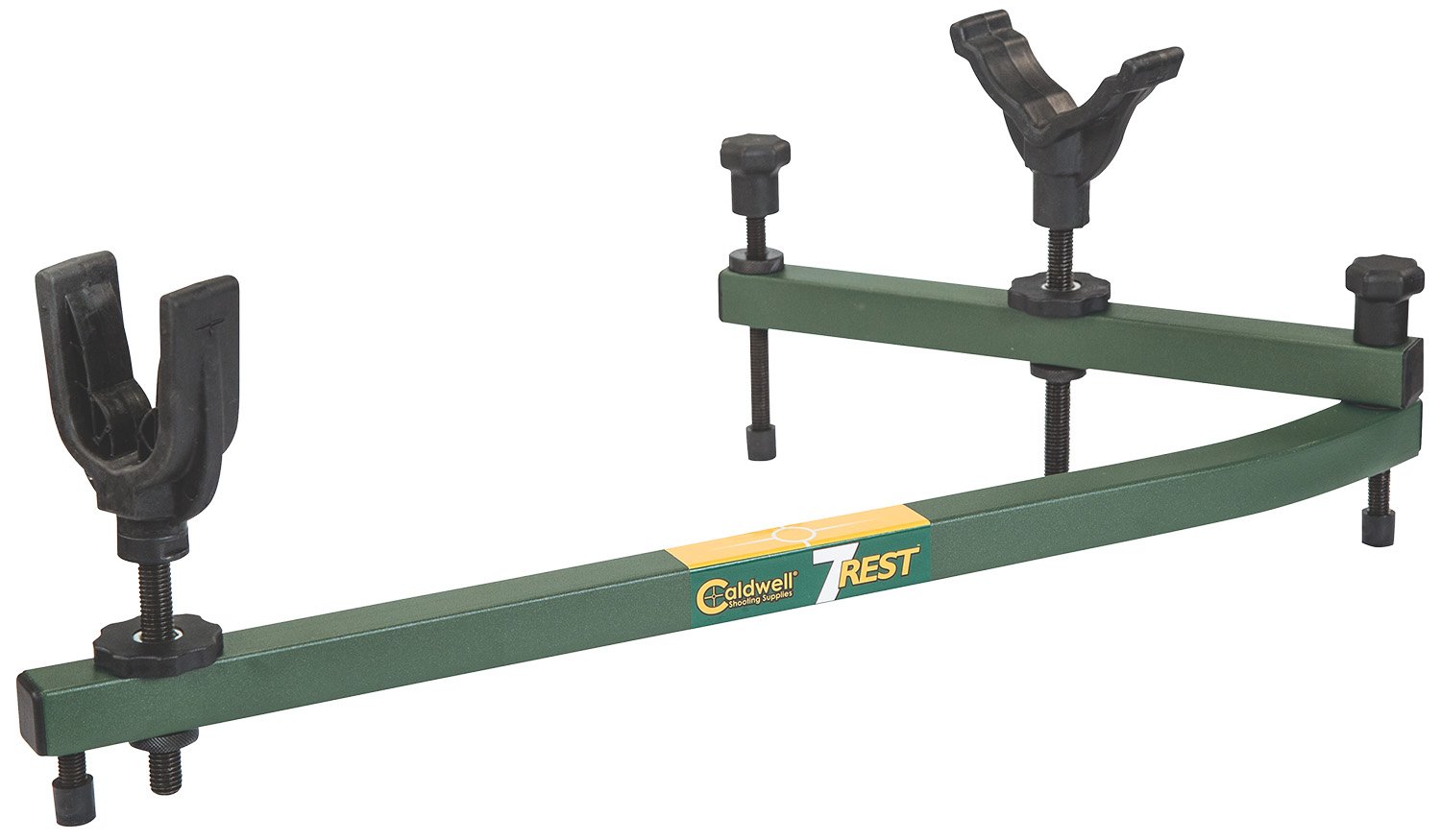 Caldwell 1071001 7-Rest 16-24" Vertical Adjustment, Green Aluminum, Ambidextrous Design for Universal Firearms