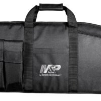 M&P Accessories 110016 Duty Series Large Case 45" Black 5 Exterior Mag Pouches for Rifle/Shotgun