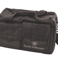 M&P Accessories 110013 Recruit  Black Nylon Two Interior Pockets & Magazine Pouches Large Exterior Pockets Rubber Foot Skids Includes Padded Carrying Strap