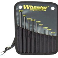 Wheeler 204513 Roll Pin Punch Set Black Steel Knurled Handle 9 Pieces