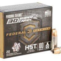 Federal P30HST1S Premium Personal Defense 30Super Carry 100gr HST Jacketed Hollow Point 20 Per Box/10 Case