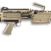 FN 46100172 M249S Para 5.56x45mm NATO 16.10" Barrel 30+1 Mag Or 200rd Belt Capacity,  Flat Dark Earth Rotating & Telescoping Stock, Hydraulic Recoil Buffer, Non-Slip Buttplate, Optics Ready