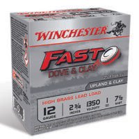 Winchester Ammo WFD127B Fast Dove & Clay High Brass 12Gauge 2.75" 1oz 7.5Shot 25 Per Box/10 Case