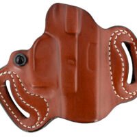 DeSantis Gunhide 086TAE1Z0 Mini Slide  OWB Tan Leather Belt Slide Compatible w/Most Glock Belt 1.75" Wide Right Hand