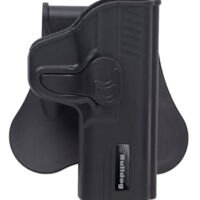 Bulldog RRSWMPSEZ Rapid Release  OWB Black Polymer Paddle Fits S&W M&P Shield EZ Right Hand