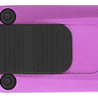 CobraTec Knives CALI929TBPURTNS California 929TB 1.75" OTF Tanto Plain Stonewashed D2 Steel Blade/ Purple Anodized Aluminum Handle Includes Pocket Clip/Pouch