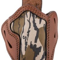 1791 Gunleather MOBH24BRWR BH2.4 Optic Ready OWB 2.4 Brown/Mossy Oak Leather Belt Slide Fits Walther PPQ/Sig P320/Springfield XD-M