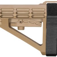 SB Tactical SBA4X02SB SBA4 X Synthetic Flat Dark Earth 5-Position Adjustable for AR-Platform (Tube Not Included)