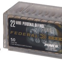 Federal PD22WMR1 Premium Personal Defense Punch 22WMR 45gr Jacketed Hollow Point 50 Per Box/60 Case