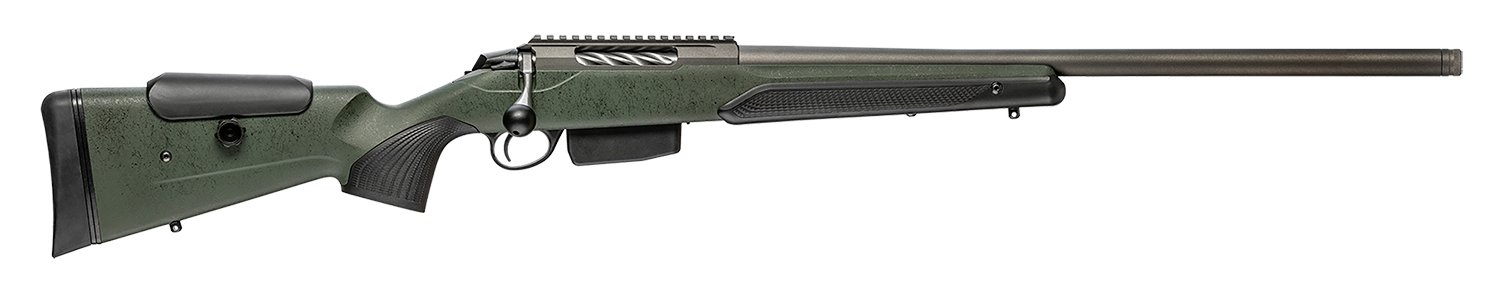 Tikka JRTXRSV331R10 T3x Super Varmint 300 Win Mag 5+1 23.70" Barrel, Tungsten Cerakote Metal Finish, Black Webbed Green Roughtech Stock