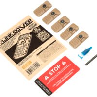 Strike Industries LINK-COVER-FDE LINK Cover  Flat Dark Earth Polymer for M-lok & Keymod Rails 5 Pack