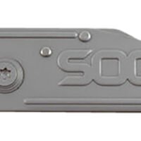 S.O.G SOG-KT1001-C KeyTron  1.80" Folding Plain Clip Point Grey 5Cr13MoV SS Blade/ Grey Stainless Steel Handle