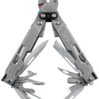 S.O.G SOGPA2001CP PowerAccess Deluxe Stone Washed Stainless Steel 21 Tools w/Sheath