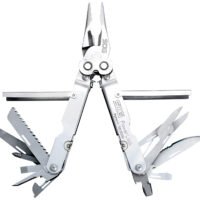 S.O.G SOG-S60N-CP PowerLock  Polished 420 Stainless Steel 7" Long Includes Sheath