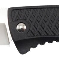 S.O.G SOG-TD1011-C Traction  3.50" Folding Clip Point Plain Satin 5Cr13MoV SS Blade Black Textured GRN Handle Includes Pocket Clip