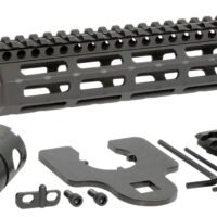 Midwest Industries MINF135 Night Fighter  13.50" M-LOK Black Hardcoat Anodized Aluminum Includes Barrel Wrench, Nut, & 5 Slot Rail