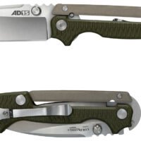 Cold Steel CS58SQ AD-15 3.50" Folding Plain Spear Point S35VN SS Blade/Black Scales Aluminum/G10 Handle