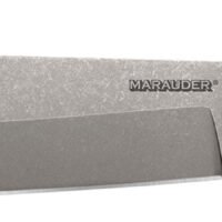 Cold Steel CS39LSWBA Marauder 9" Fixed Bowie Plain Stone Washed AUS-8A SS Blade/Black Kray-Ex Handle Includes Sheath