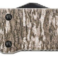 Templar Knife LZMOB321 Premium Weighted Large 3.55" OTF Drop Point Plain Black Oxide Stonewashed D2 Steel Blade, 5.25" Mossy Oak Bottomland Aluminum Zinc Alloy Handle