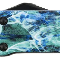 Templar Knife MZMOS121 Premium Weighted Slim 3.16" OTF Dagger Plain Black Oxide Stonewashed D2 Steel Blade, 4.93" Mossy Oak Seafoam Aluminum Zinc Alloy Handle