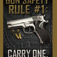 RIVERS EDGE SIGN 12"x17" - "GUN SAFETY"