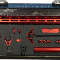 Timber Creek Outdoors TCOEKR Enforcer Complete Build Kit Red Anodized for AR-15