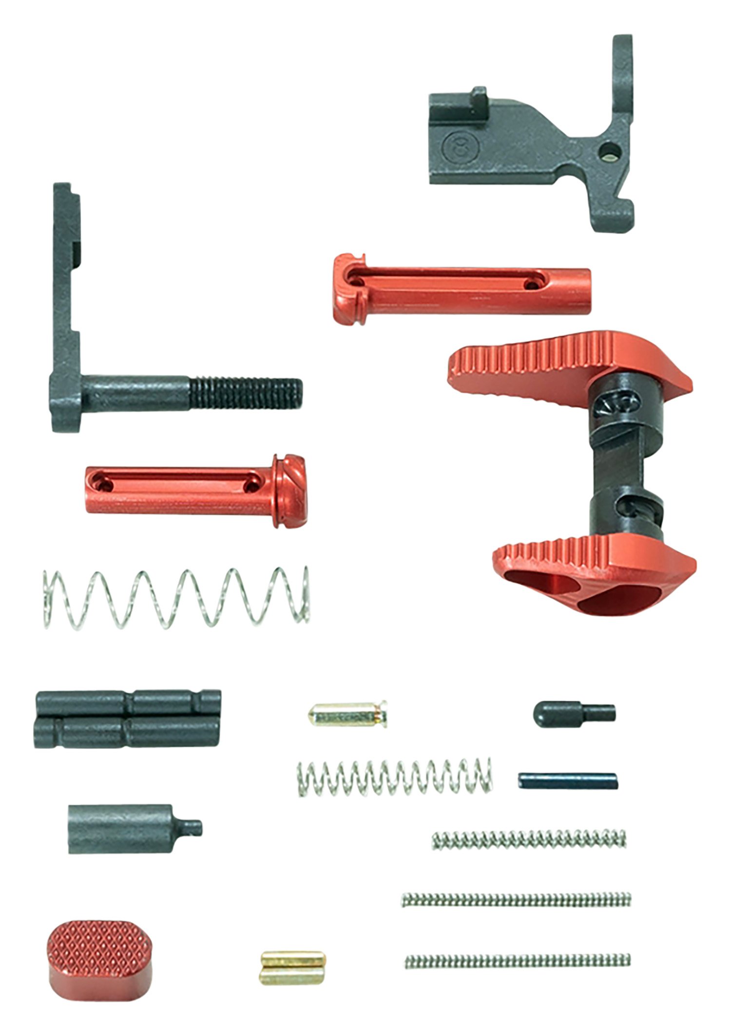 Timber Creek Outdoors ARLPKR Lower Parts Kit Red Anodized Aluminum for AR-15