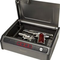 Hornady 97436 Rapid Safe  RFID Access Code Key Entry Gray Steel Holds 2 Handguns