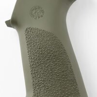 Hogue 15031 OverMolded Beavertail Made of Rubber With OD Green Cobblestone Finish for AR-15, M16