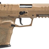 FN 66101277 Five-seveN MRD 5.7x28mm 10+1 4.80" Black Steel Barrel, Flat Dark Earth Optic Cut/Serrated Steel Slide & Polymer Frame w/Picatinny Rail, FDE Textured Polymer Grip, Ambidextrous
