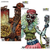 Birchwood Casey 35628 Darkotic Combo Pack 18" x 12" Multi-Color Impact Enhancement Splatter Neon Green/White 8 Pack