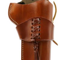 Galco WWR320 Wrangler  OWB Tan Leather Belt Loop Fits Ruger Wrangler Right Hand Compatible w/ Wrangler Cartridge Belt