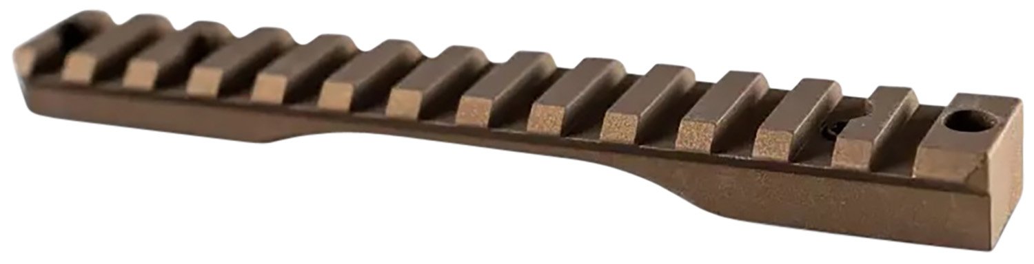Christensen Arms 8100001204 Scope Base Burnt Bronze Cerakote Aluminum Fits Remington 700 Short Action 0 MOA