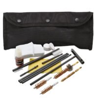 KleenBore POU301B All Caliber Cleaning Kit Handgun/Rifle Bronze/Nylon Bristles Nylon Case