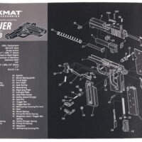 TekMat TEKR17SIGP238 Sig Sauer P238 Cleaning Mat Black/Gray Rubber 11"x17" Sig P238 Parts Diagram