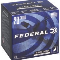 Federal H2585 Game-Shok High Brass 20Gauge 3" 1 1/4oz 5Shot 25 Per Box/10 Case