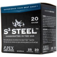 Apex Waterfowl S3 Steel Shotgun Ammo 20 ga. 3 in. 1oz #2  25rd