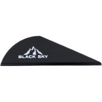Bohning Black Sky Vane 2 in. Black 36 pk.