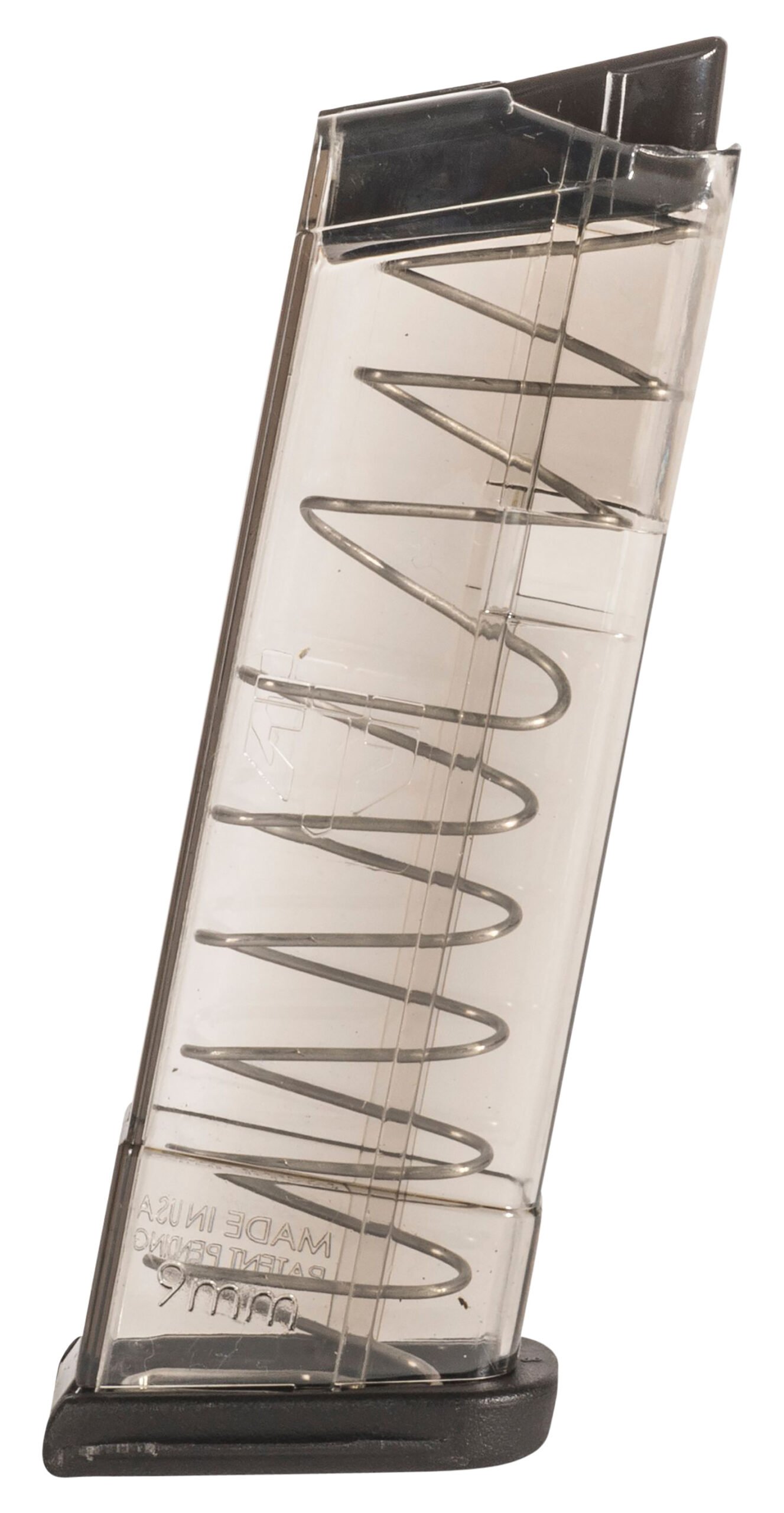 ETS Group SMKGLK439 Pistol Mags 9rd Extended 9mm Luger Compatible w/ Glock 43 Smoke Polymer