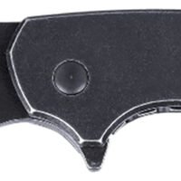 CRKT 5315KS Pilar  Large 2.67" Folding Plain Black Stonewashed 8Cr13MoV SS Blade/Black Stainless Steel Handle Includes Pocket Clip