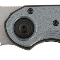 CRKT 5410 Attaboy  2.73" Folding Drop Point Plain Stonewashed D2 Steel Blade/Black/Silver GRN Handle Includes Pocket Clip