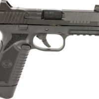 FN 66101385 545 Tactical 45 ACP 10+1 4.71" Black Target Crown/Threaded Steel Barrel, Black Optic Cut/Serrated Steel Slide & Polymer Frame w/Picatinny Rail,  Ambidextrous