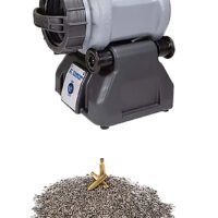 Frankford Arsenal 1199453 Rotary Tumbler Lite Pro Kit Grey/Blue Stainless Steel Capacity, 300 Pieces of 223 Brass