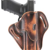 1791 Gunleather ORBH24SVTGR BH2.4S Optic Ready Size 2.4S Vintage Leather Belt Slide Fits H&K VP9SK/FN 509 Right Hand