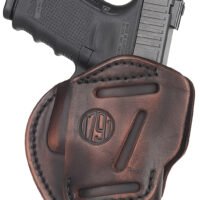1791 Gunleather 3WH3VTGA 3-Way IWB/OWB Size 03 Vintage Leather Belt Loop Fits Ruger LC9 Fits Glock 26 Ambidextrous Hand