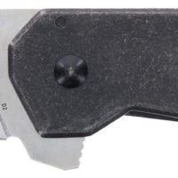 Schrade 1136251 Slyte  3" Folding Plain Satin D2 Steel Blade 4.50" Dark Stonewash Stainless Steel Handle