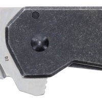 Schrade 1182277 Slyte Compact 2.40" Folding Plain Satin D2 Steel Blade 3.50" Dark Stonewash Stainless Steel Handle