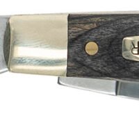 Old Timer 1149100 Heritage Series Middleman 340T 2" 1.70" 2.40" Folding Clip Point/Pen/Sheepsfoot D2 Steel Blade, 3.70" Gray Wood Laminate Handle