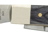 Old Timer 1135990 Heritage Series Trapper 940T 3" Folding Clip Point/Spey Plain D2 Steel Blade, 3.70" Gray Wood Laminate Handle