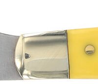 Old Timer 1180011 Gunstock Trapper 3" Plain Stainless Steel Blade Yellow